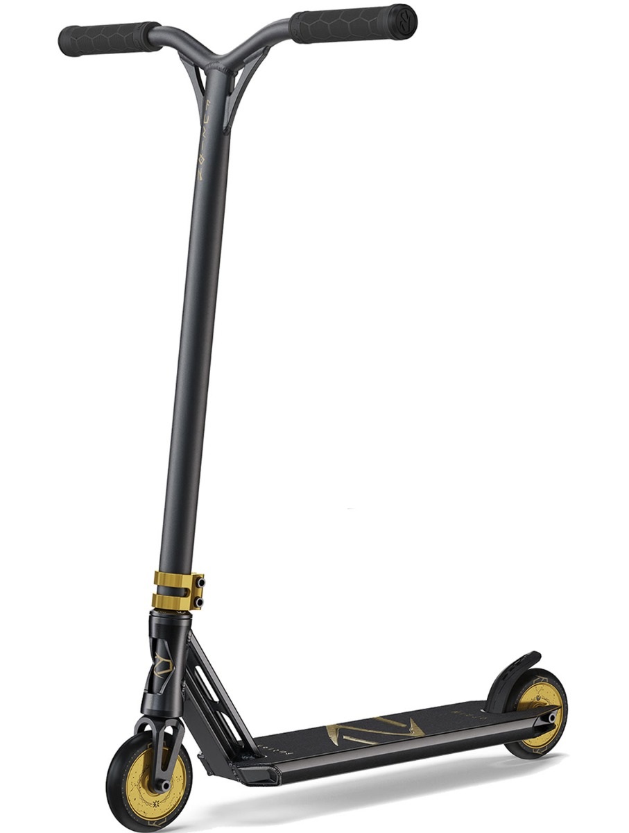 An image of Fuzion Z350 2021 Fixed 1 Piece Complete Stunt Scooter - Black Gold