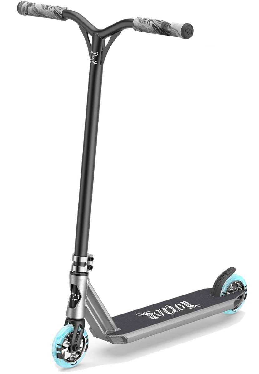 An image of Fuzion Z300 2021 Fixed 1 Piece Complete Stunt Scooter - Grey Silver