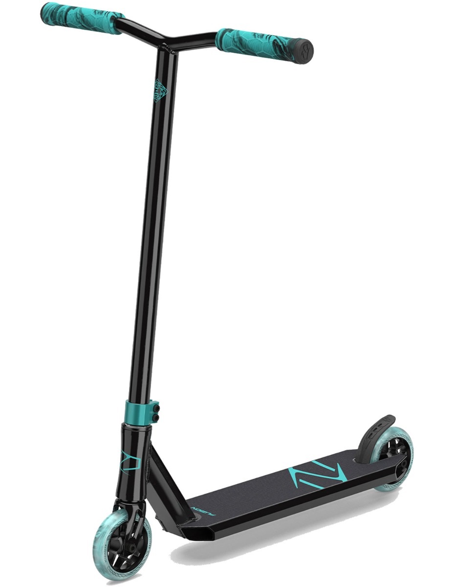 An image of Fuzion Z250 2021 Fixed 1 Piece Complete Stunt Scooter - Black Teal