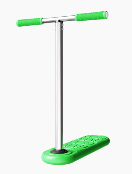 An image of INDO Green Gravity Indoor Trampoline Trick Stunt Jump Scooter - 670mm