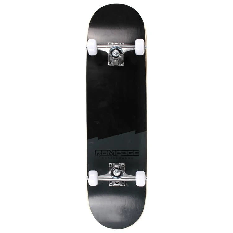 An image of Rampage Plain Third 8" Complete Skateboard - Black