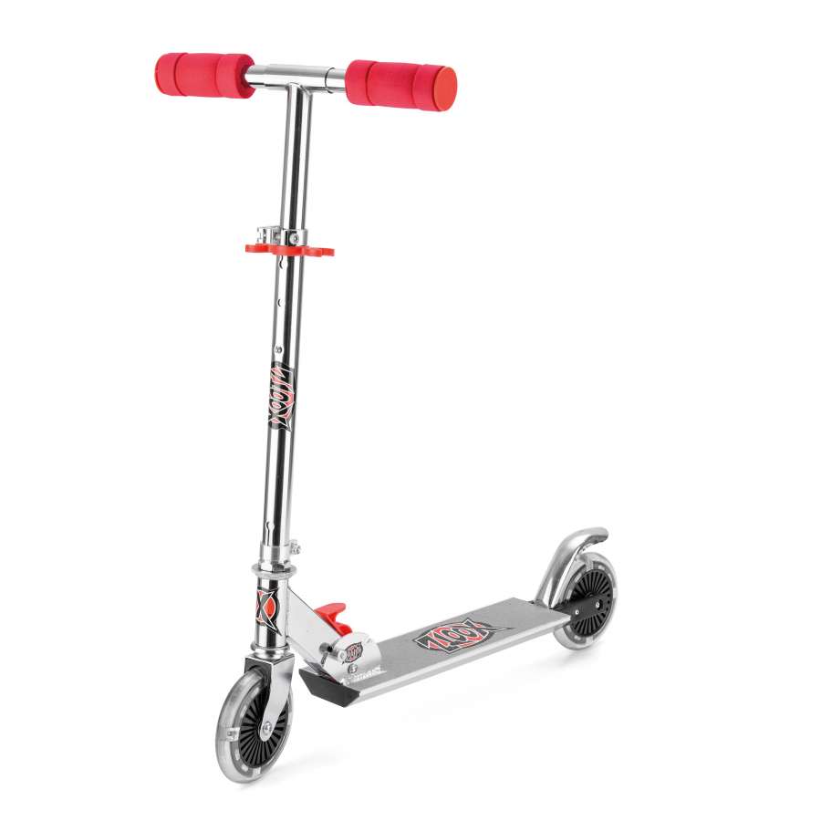 An image of Xootz Folding LED Scooter - Red