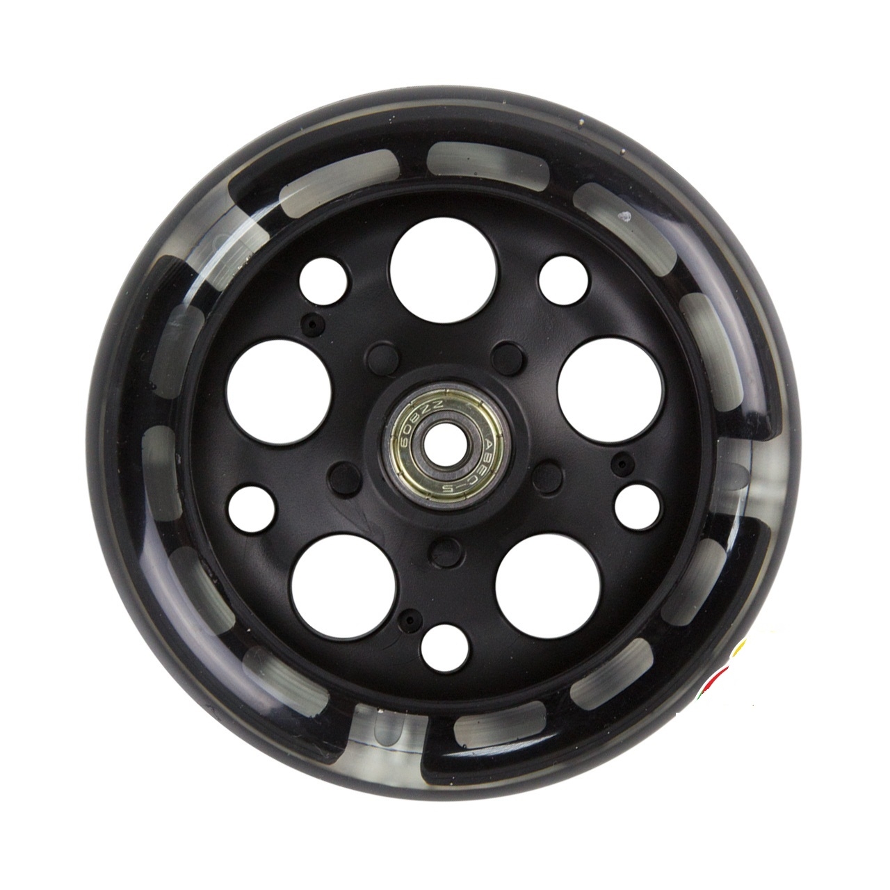 An image of Zycom 125mm Light Up Front Wheel - Black