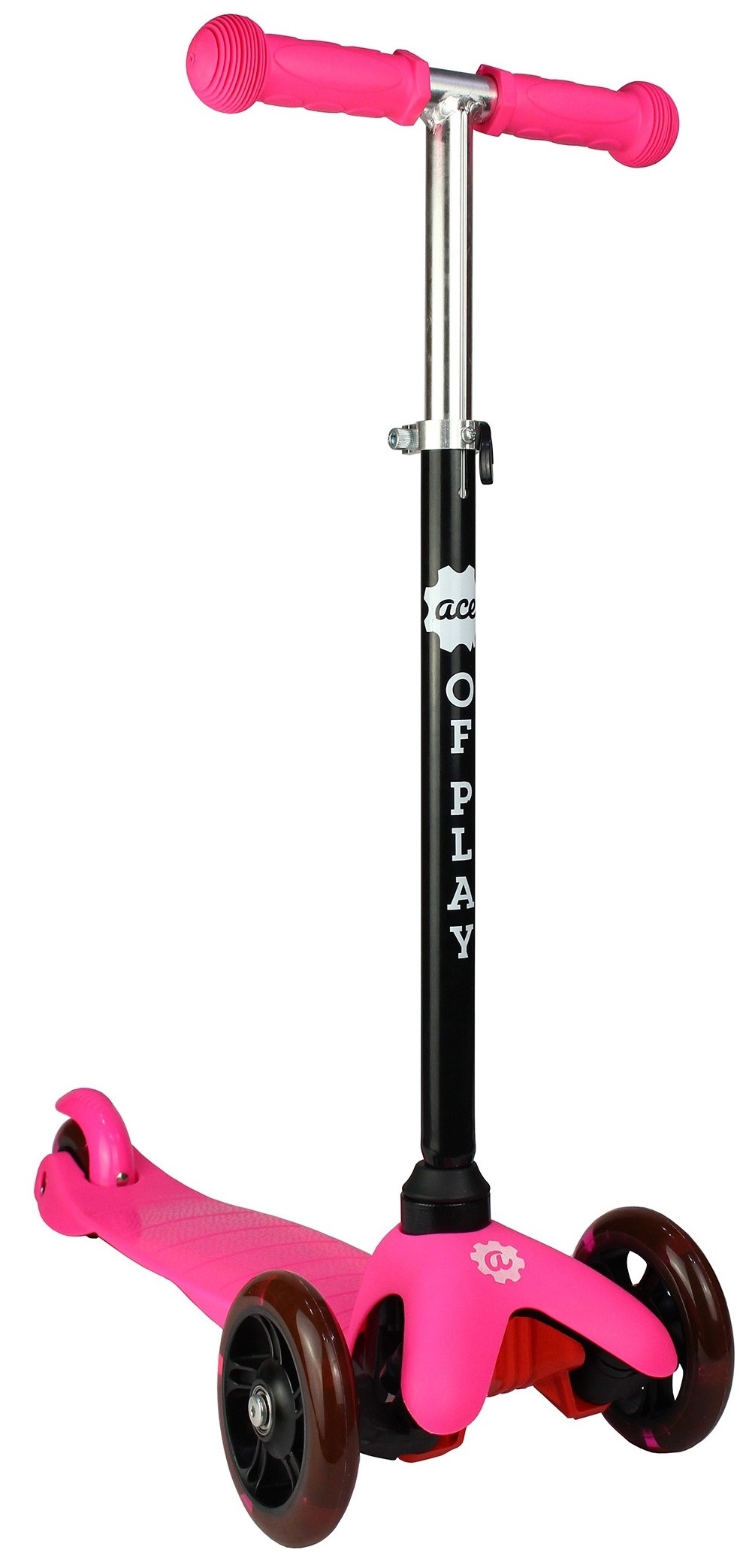 An image of Ace of Play LED 3 Wheel Scooter - Pink