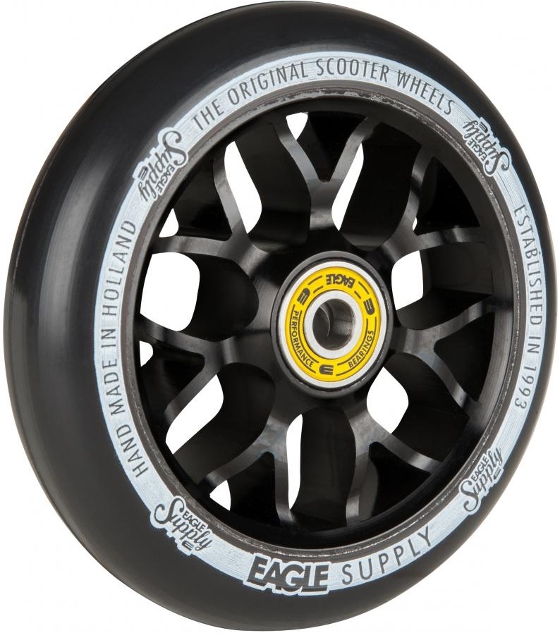 An image of Eagle Standard X6 110mm Scooter Wheel - Black / Black