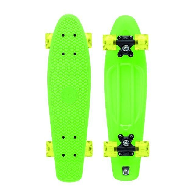 An image of Xootz 22" LED Cruiser Skateboard - Green