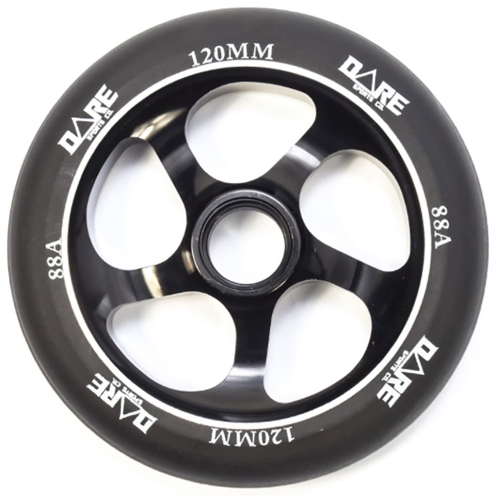 An image of Dare Sports 120mm Metal Core Wheel All Black