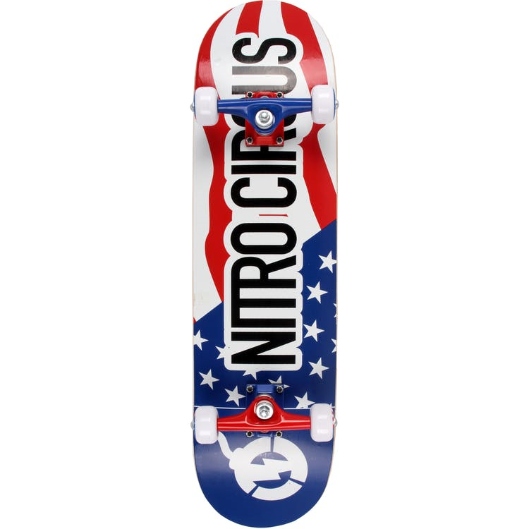 An image of Nitro Circus 8" Complete Skateboard - Stars and Stripes