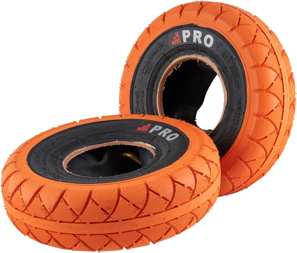 An image of Rocker Street Pro Mini BMX Tyres (pair) - Orange / Black