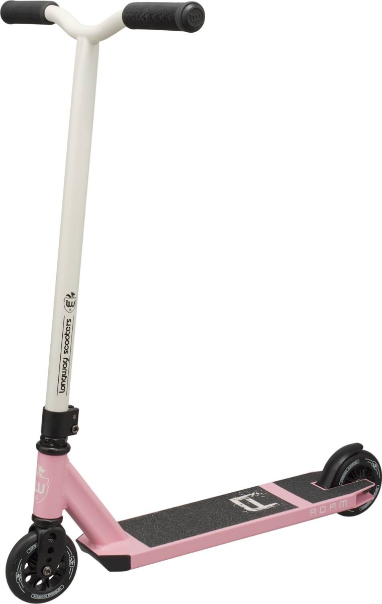 An image of Longway Adam Stunt Scooter - White Pink