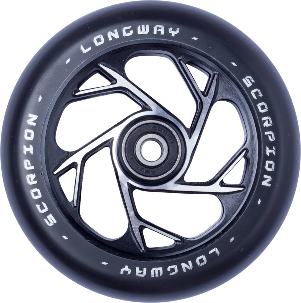 An image of Longway Scorpion 110mm Stunt Scooter Wheel - Black