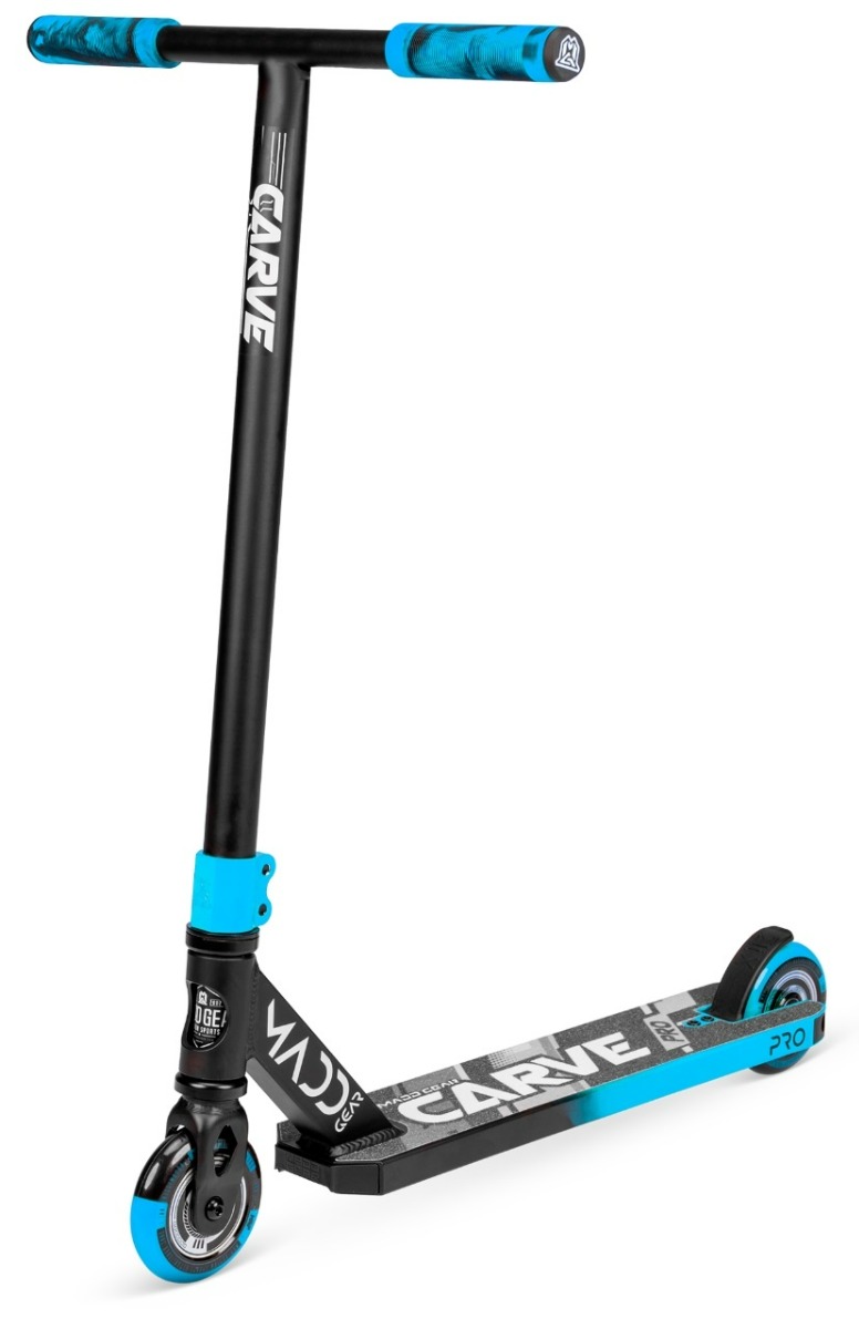 An image of Madd Gear MGP Carve Pro X Stunt Scooter - Black / Blue
