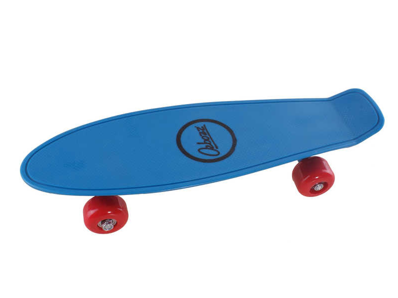 An image of Ozbozz 17" Plastic Cruiser Skateboard - Blue
