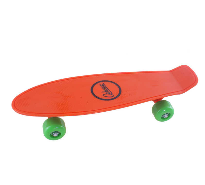 An image of Ozbozz 17" Plastic Cruiser Skateboard - Orange
