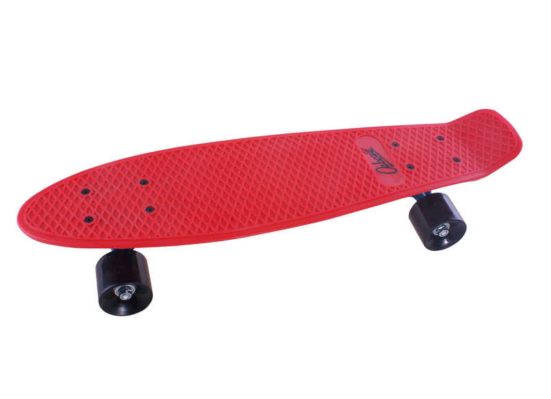 An image of Ozbozz 22" Plastic Cruiser Skateboard - Red