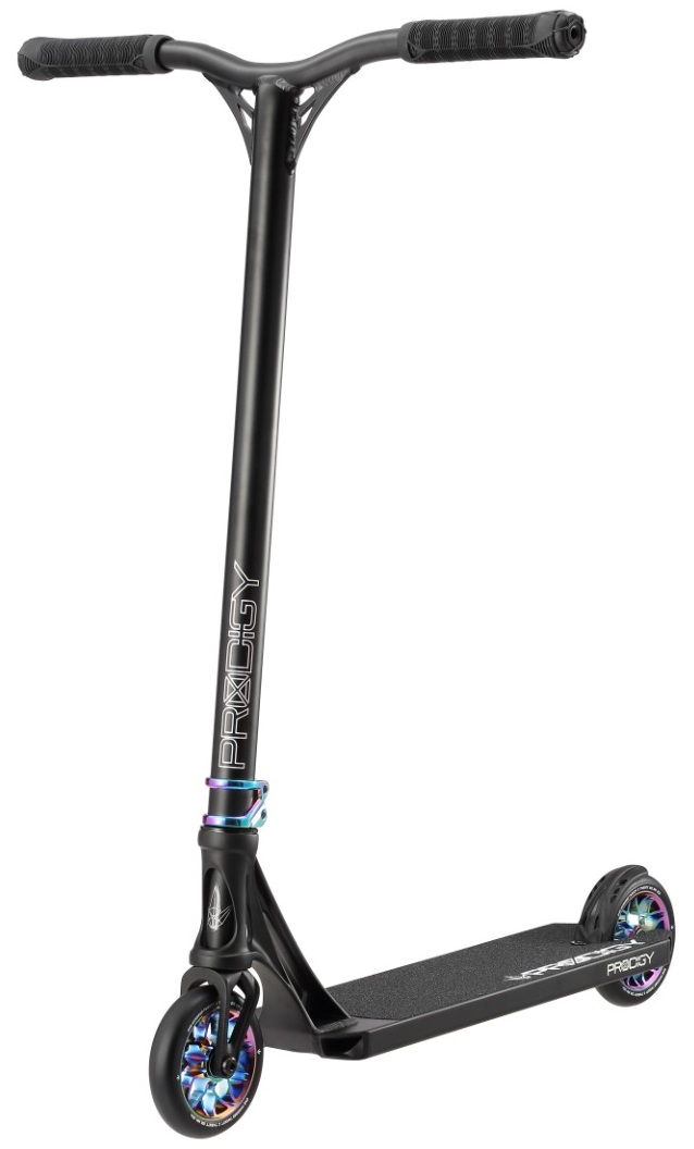 An image of Blunt Envy Prodigy X Complete Stunt Scooter - Black / Oil Slick Neochrome