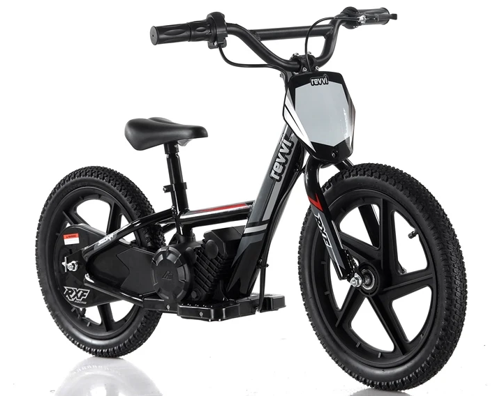 An image of Revvi 16" Kids Electric Balance Bike - Black