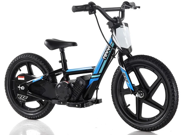 An image of Revvi 16" Kids Electric Balance Bike - Blue