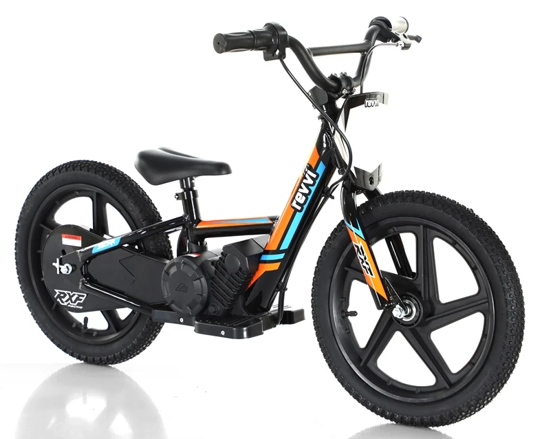 An image of Revvi 16" Kids Electric Balance Bike - Orange