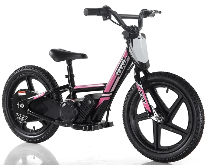 An image of Revvi 16" Kids Electric Balance Bike - Pink
