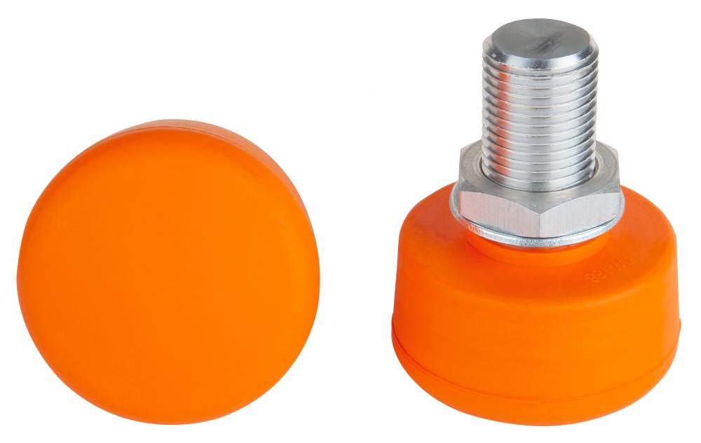 An image of Rookie Adjustable Roller Skates Toe Stops - Orange