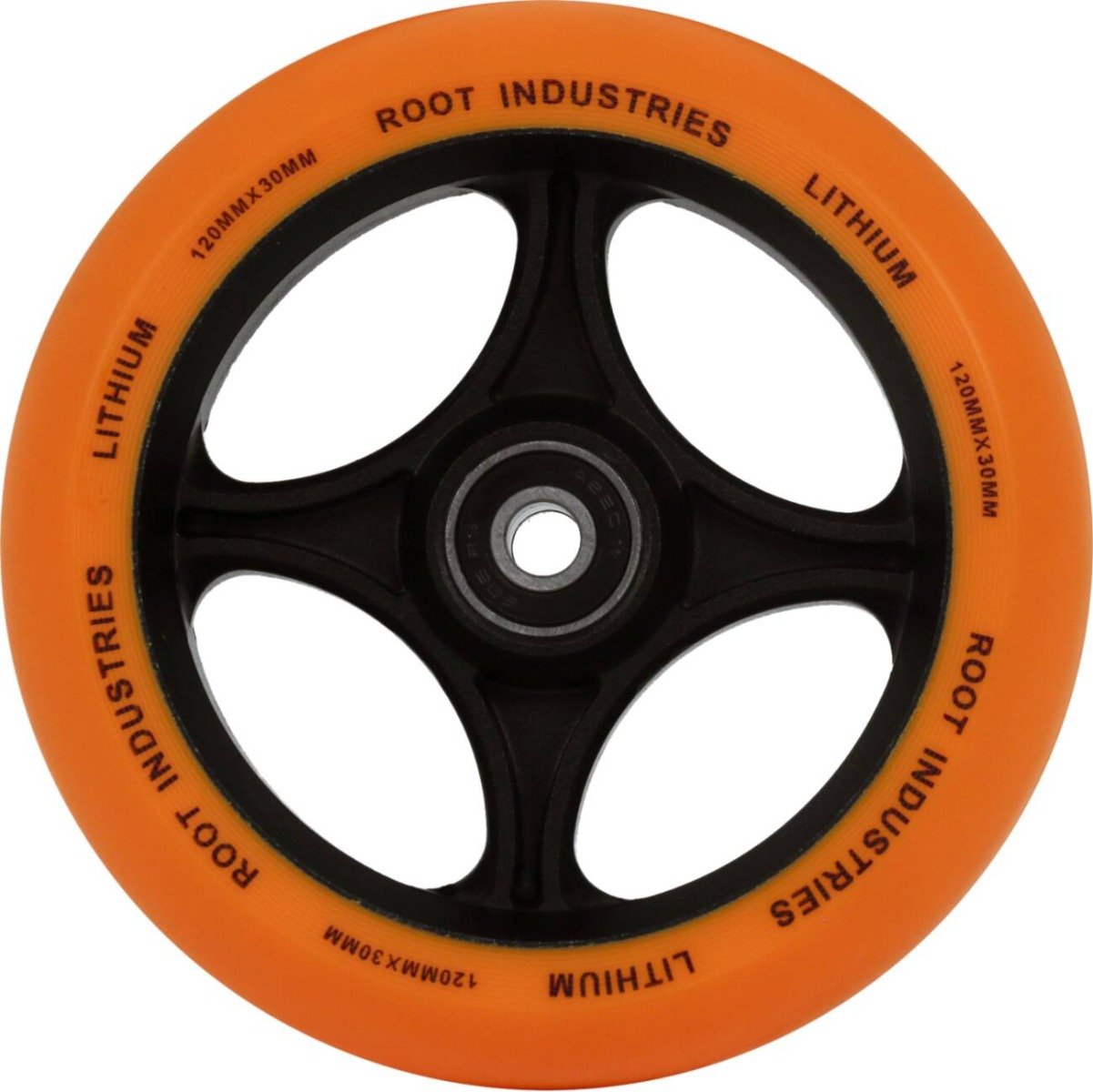 An image of Root Industries Lithium 120mm Scooter Wheel - Orange
