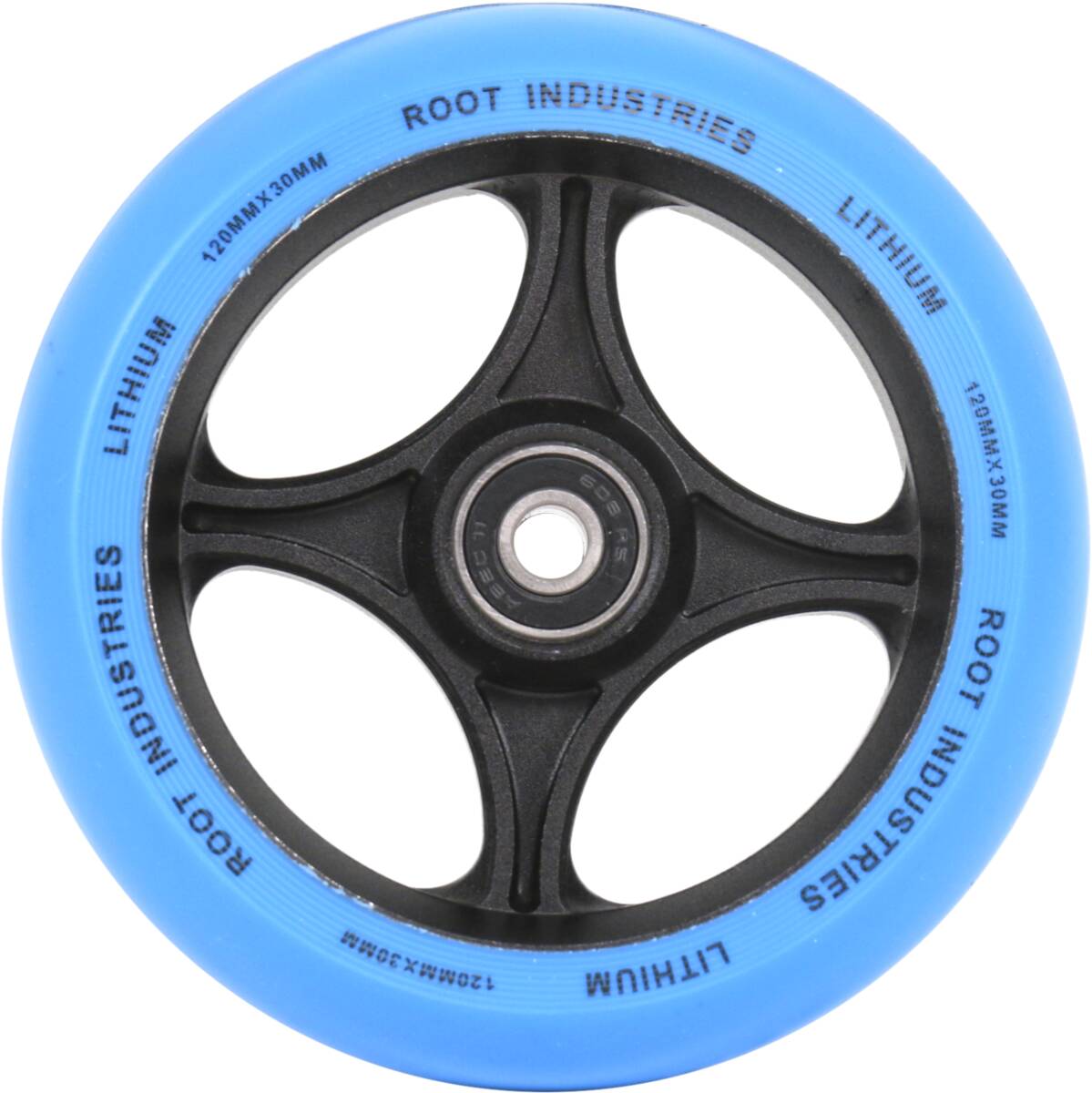 An image of Root Industries Lithium 120mm Scooter Wheel - Blue