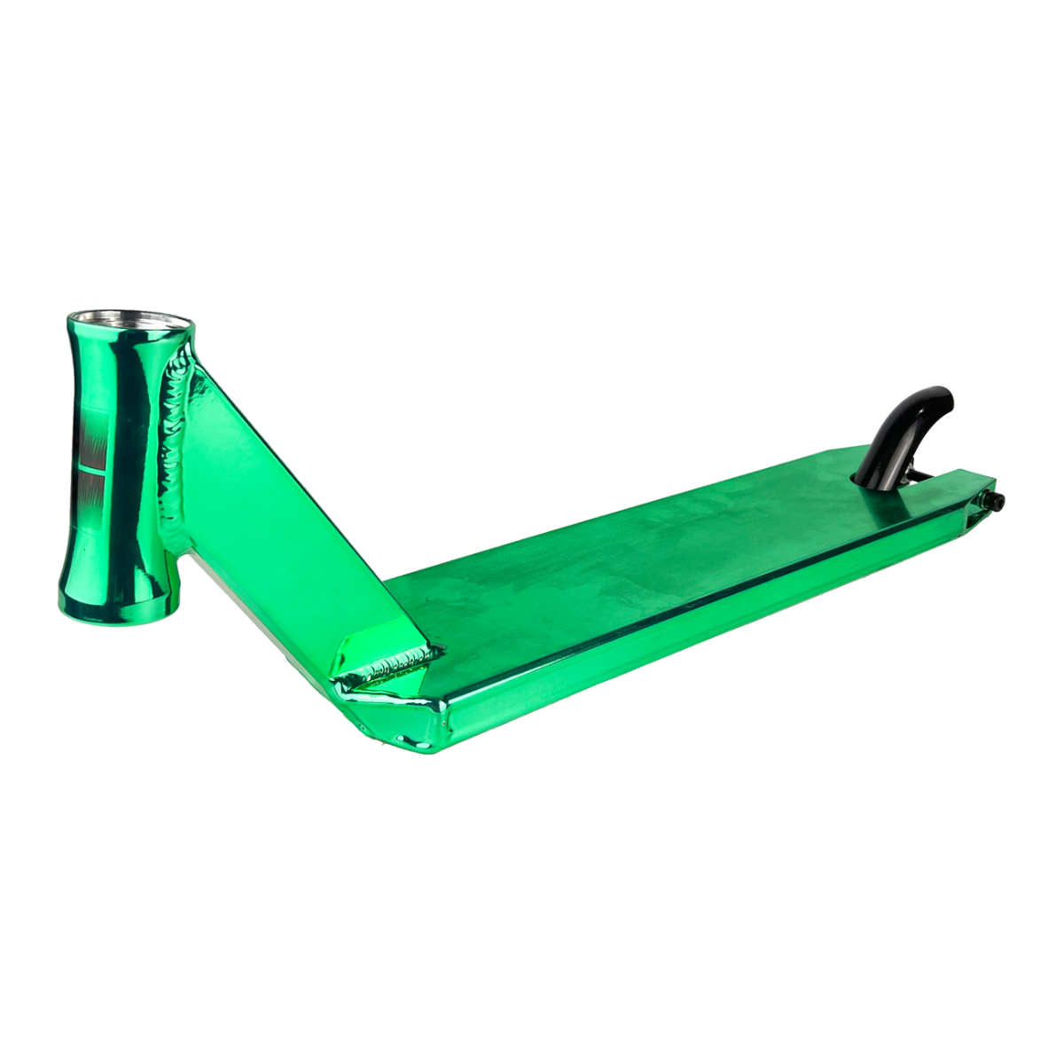An image of Dominator Team Edition Scooter Deck - Green Chrome - 19.6" x 4.7"