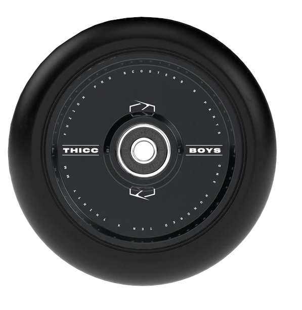 An image of Fuzion Thiccboys 110mm x 30mm Scooter Wheel - Black