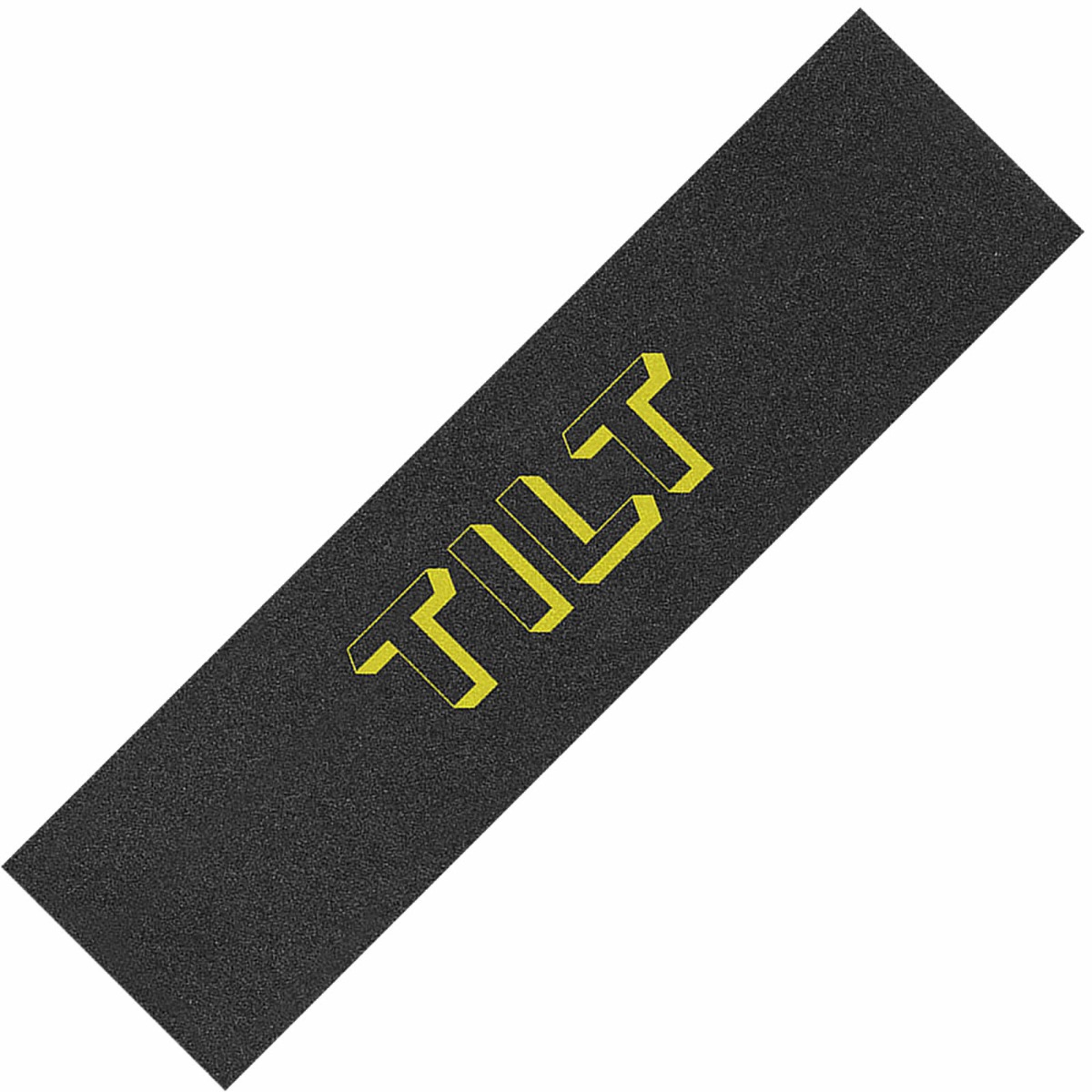 An image of Tilt 3D Logo Pro Scooter Griptape - Yellow - 23" x 6.5"