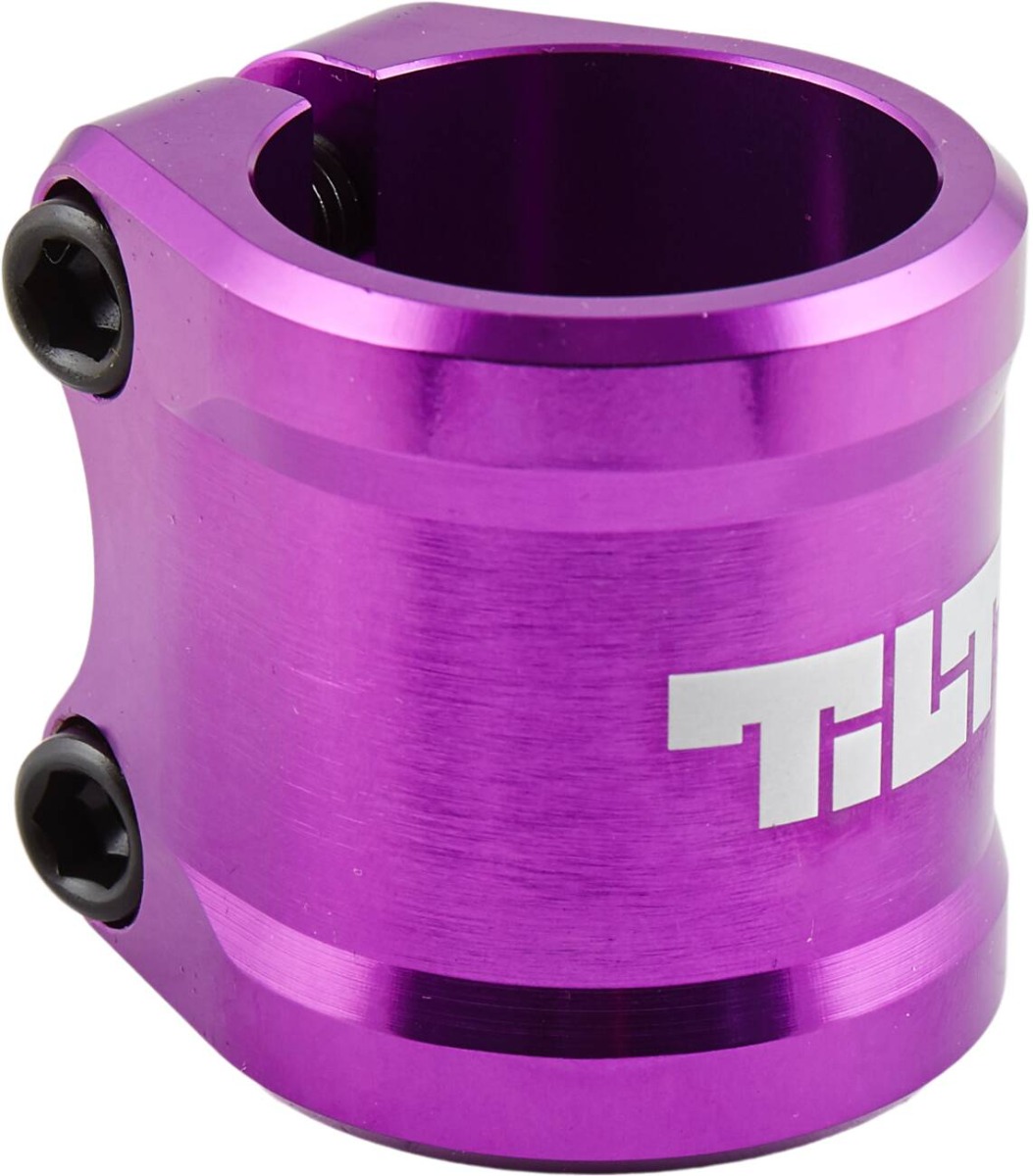 An image of Tilt ARC Oversized Double Scooter Clamp - Purple