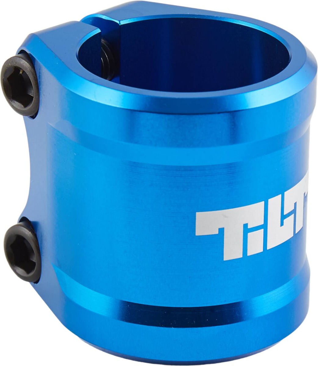 An image of Tilt ARC Oversized Double Scooter Clamp - Blue