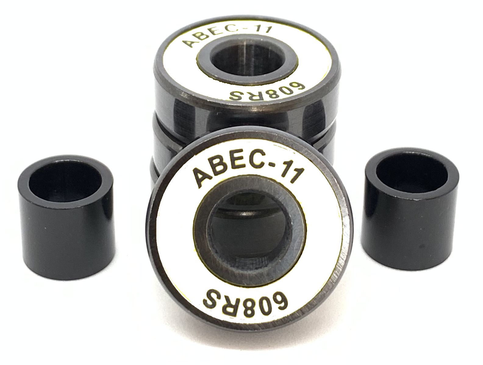 An image of Logic White ABEC 11 High Performance Scooter Bearings x4 Set
